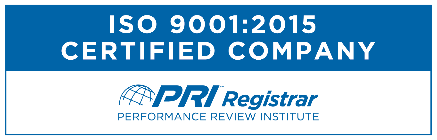PRI Programs Registrar Certified ISO9001 4c
